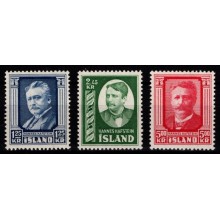 Hannes Hafstein mindeudgave. Komplet sæt. Postfrisk.